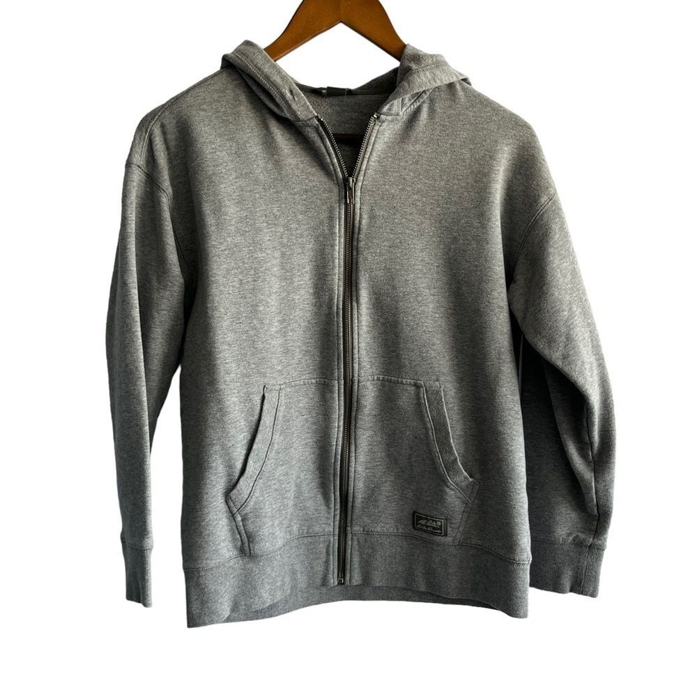 Eddie Bauer Grey Zip Up Hoodie Sweatshirt Jacket